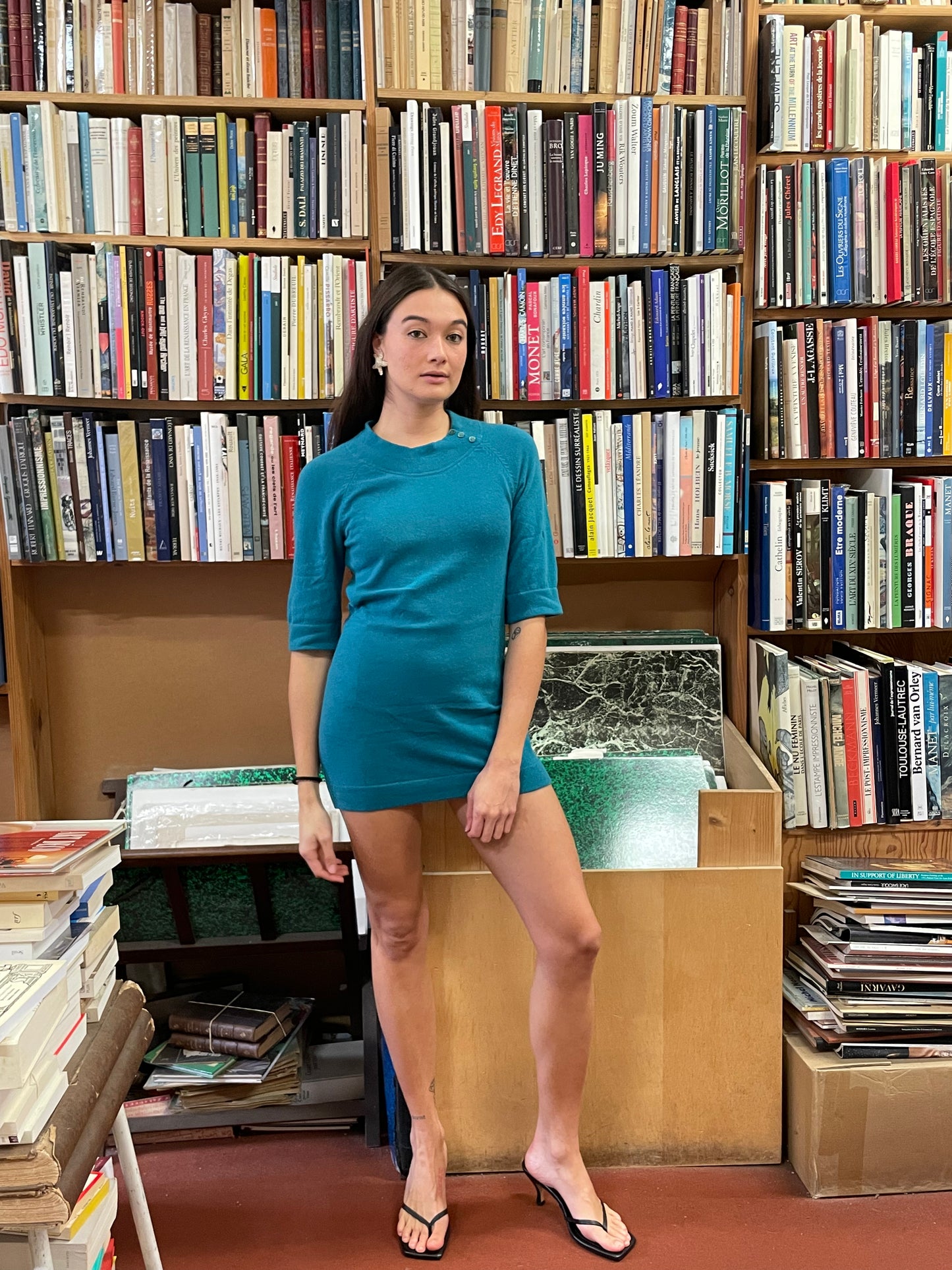 Mini wool dress